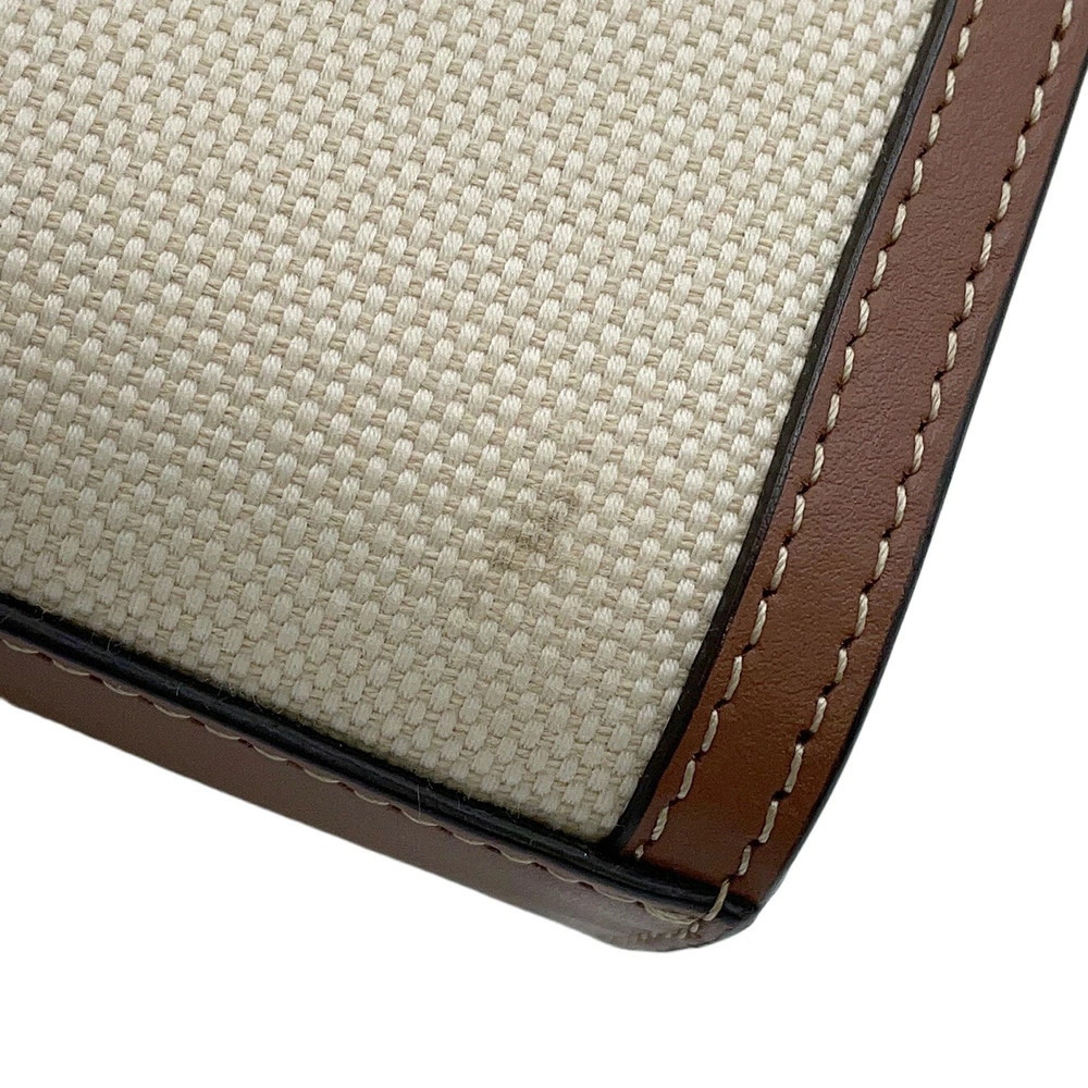Burberry Handbag Pocket Bag Canvas Leather - Picture 8 of 12